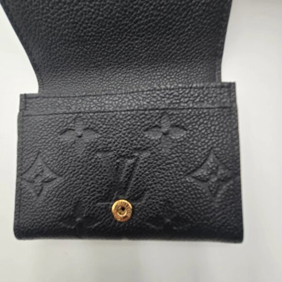Louis Vuitton Wallet Coin Case Monogram Empreinte Porte Monnaie Rosari Noir - Picture 8 of 16